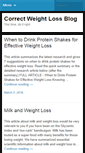 Mobile Screenshot of correct-weight-loss.net