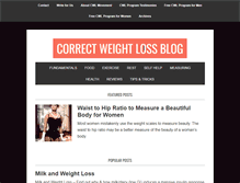 Tablet Screenshot of correct-weight-loss.net